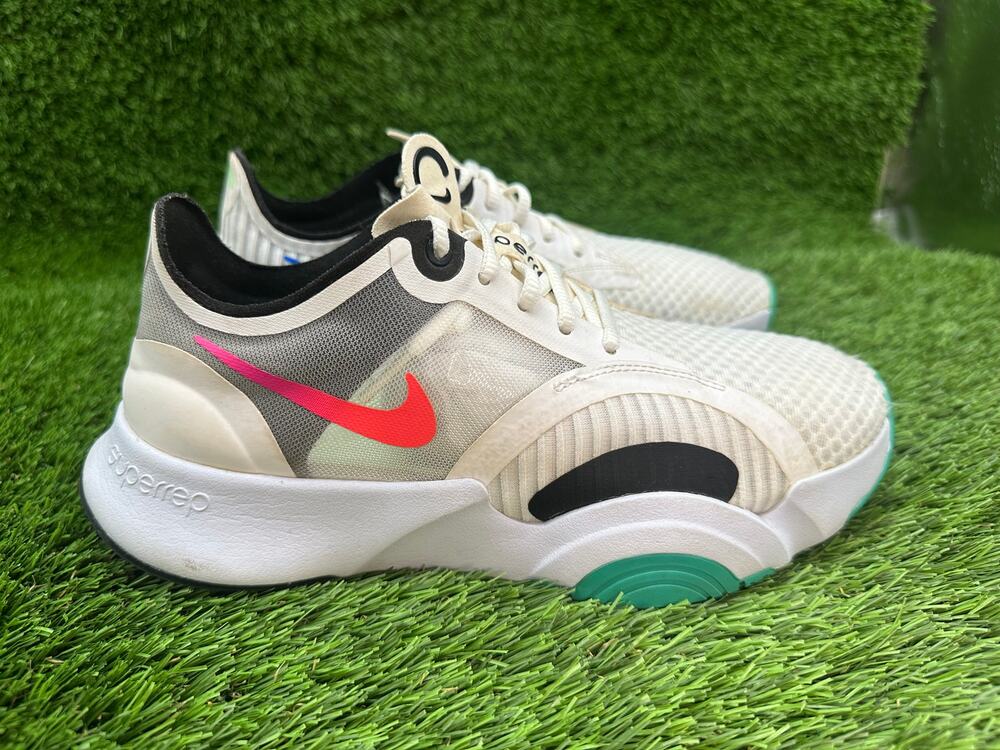 Nike SuperRep Go CJ0860-120 Athletic Shoes Women's 7.5 Gray Mesh Football Sports